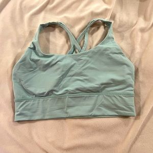 Lululemon light blue energy sports bra. Size 8. Used, great condition